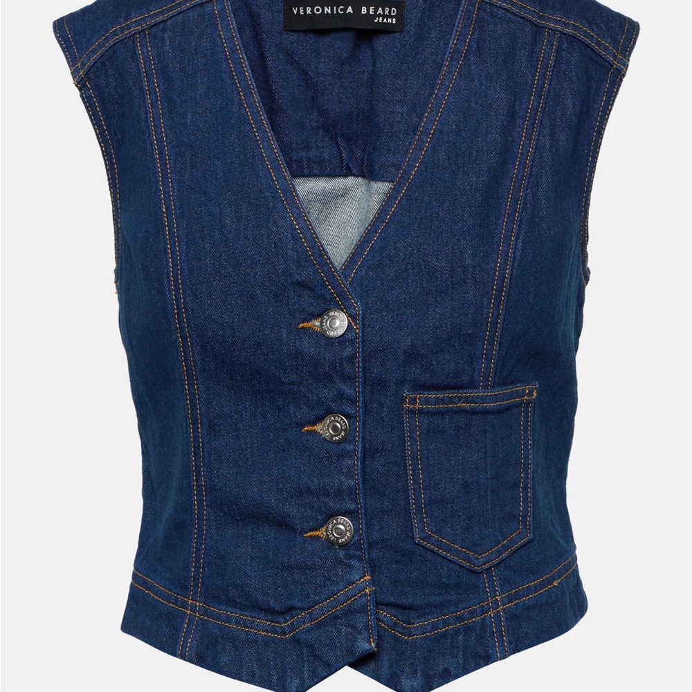 NWT Veronica Beard Denim Vest